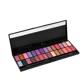 Focenat 28 Farben Lidschattenpalette Bunt,Smoky Lidschatten Palette,Neon Glitzer Make-up Palette, Matt Shimmer Liedschatenpalete Zu Halloween/Bälle/Partys/Nachtclubs und das Tägliche Make-Up (03)