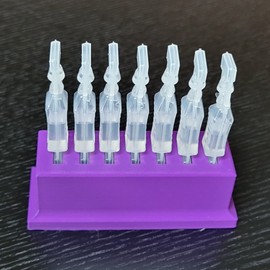 Eye Drop Vials Holder & Storage - Single-Use Disposable Eye Drop Vials - Upgraded Version w/More Slot Space - Znet3D (Purple)