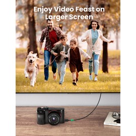 UGREEN Micro HDMI to HDMI Cable Adapter 4K 60Hz Ethernet Audio Return Channel Compatible with GoPro Hero 7/6 Raspberry Pi 4 Retroid Pocket 2+ Yoga 3 B500 Sony A6000 Camera Video Capture Card 3FT