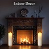 14" x 4" Large Outdoor Candles, Waterproof Flickering LED Flameless