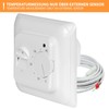 Mi-Heat MST1 Flush-Mounted Room Thermostat with Floor Sensor, White, Thermostat