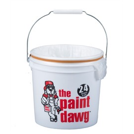 Dripless 2-Gallon Paint Dawg Paint Bucket with 24 Liners