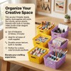 Small Plastic Baskets 6-Pack, Open Storage Weave Baskets Mixed Color,