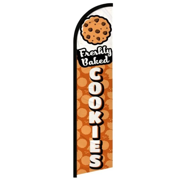 Fresh Baked Cookies Windless Swooper Flag Sign