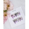 [Premium Nail] Butterfly Nail Violet Gradient Handmade Nail Tip -