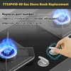 5 Pack 7733P410-60 Surface Burner Knobs Replacements Compatible with Whirlpool