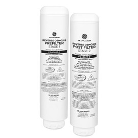 GE Reverse Osmosis Under Sink Pre & Post Replacement Filters | Fits Profile PXRQ400T filtration system | Reduces Lead, Chlorine & More | Replace Every 6 Months | FQ400PT