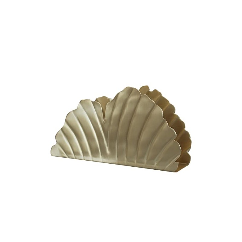 Chic Antique Napkin Holder Shell L 17 cm High-Quality Brass