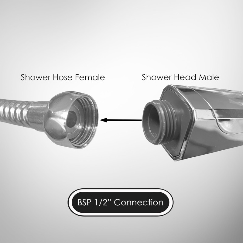 AQUALONA® Aquaspray Handheld Shower Head - Rub Clean Technology -