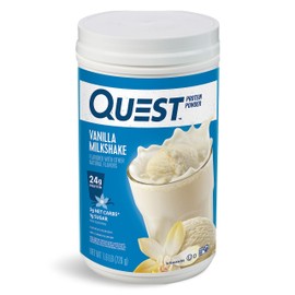 Quest Nutrition Quest Nutrition Vanilla Milkshake Protein Powder, 24g of Protein, 1g of Sugar, Low Carb, Gluten Free, 1.6 Pound, 23 servings