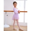 Mecceos Ballet Leotards with Skirt Tights Combo for Toddler Girls