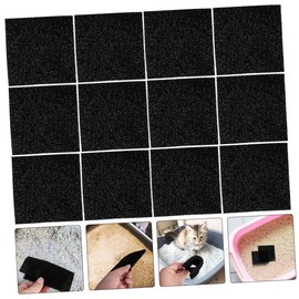 WOONEKY 20pcs Activated Litter Box Pads Filters for Pet Cages Strong Absorption Cushions for Dog Toilets Litter Trays Compatible Various Box Designs