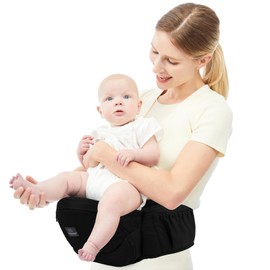 Bebamour Foldable Baby Hip Seat Carrier Ergonomic Toddler Waist Seat for 0-36 Months