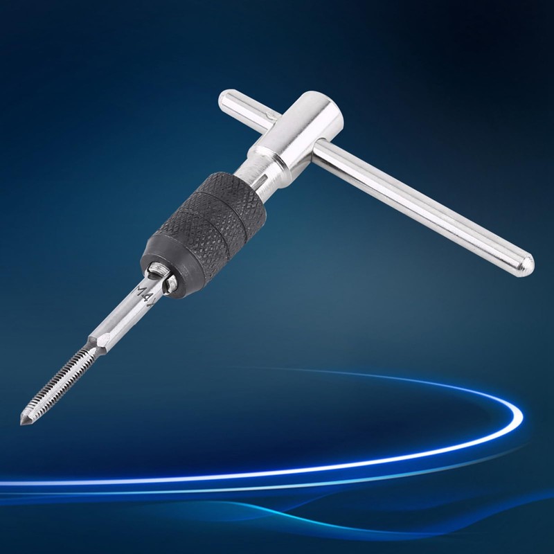 9PCS/Set Threading Tapping Tool Kit,M3x0.5/M4x0.7/M5x0.8/M6x1.0 Screw Taps T-Handle Tap Wrench