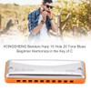 KONGSHENG Benders Harp 10 Hole 20 Tone Blues Beginner Harmonica