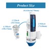 Goddessmoon Universal Dual Flush Valve Kit with Water-Saving Valve, Electroplated