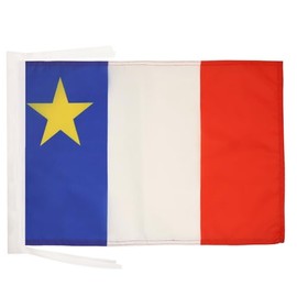 AZ FLAG Acadia Flag 18'' x 12'' cords - Canada - Acadian SMALL flags 30 x 45cm - Banner 18x12 in