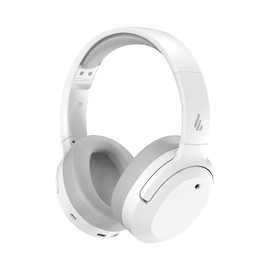 Edifier Bluetooth Wireless Headphones Active Noise Cancelling Earphones W820NB - Hi-Res Audio - 49H Playtime - Wireless Over Ear Bluetooth Headsets for Phone-Call (White)