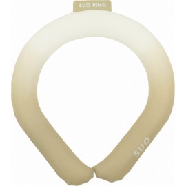 Suo Ring 28° (82.4 °F) Ice, Cooling Ring, Neck Cooler, Chilly, Heat Stroke Prevention, Indoor Work, Kitchen, Greenhouse, Watching Sports, Outdoor, Sustained Temperature Control, PCM, M, Ecru White