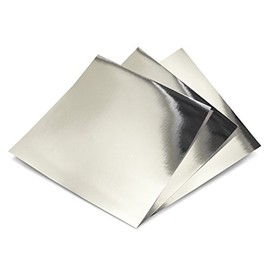 Hygloss 10 Sheets 12 x 12-inch Metallic Foil Board, Silver