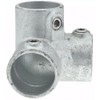 PRO-SAFE Galvanized Structural Pipe Rail Fitting: 90° Side Outlet Elbow
