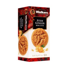 Walker's Shortbread Stem Ginger Cookies, Scottish Style Cookies, 5.3 Oz Box