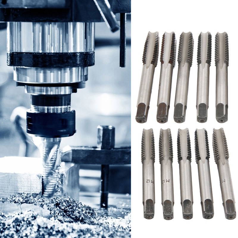M12 Metric Taper and Plug Tap Set Carbon Steel Straight