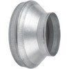 VezoWorks 12" to 8" Inch Duct Pipe Adapter - Galvanized