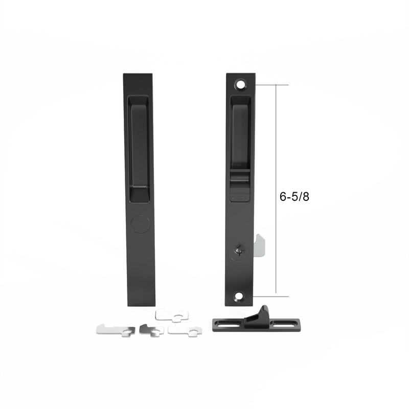 Premium Pan-Am Flush Mount Lock Set for Sliding Glass Doors