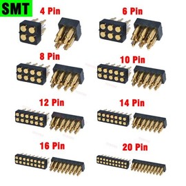 수스프링 장착 포고 핀 커넥터 이중 열 표면 마운트 SMT DIP 높이 7.0mm 피치 2.54mm 4 6 8 10 12 14 [14 6Pin SMT] SUS Spring Mounted pogo pin connector dual heat surface mount SMT DIP height 7.0mm pitch 2.54mm 4 6 8 10 12 14 [14 6Pin SMT]