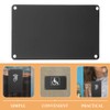 10Pcs Black Anodized Aluminum Engraving Blanks Name Signs for Diy