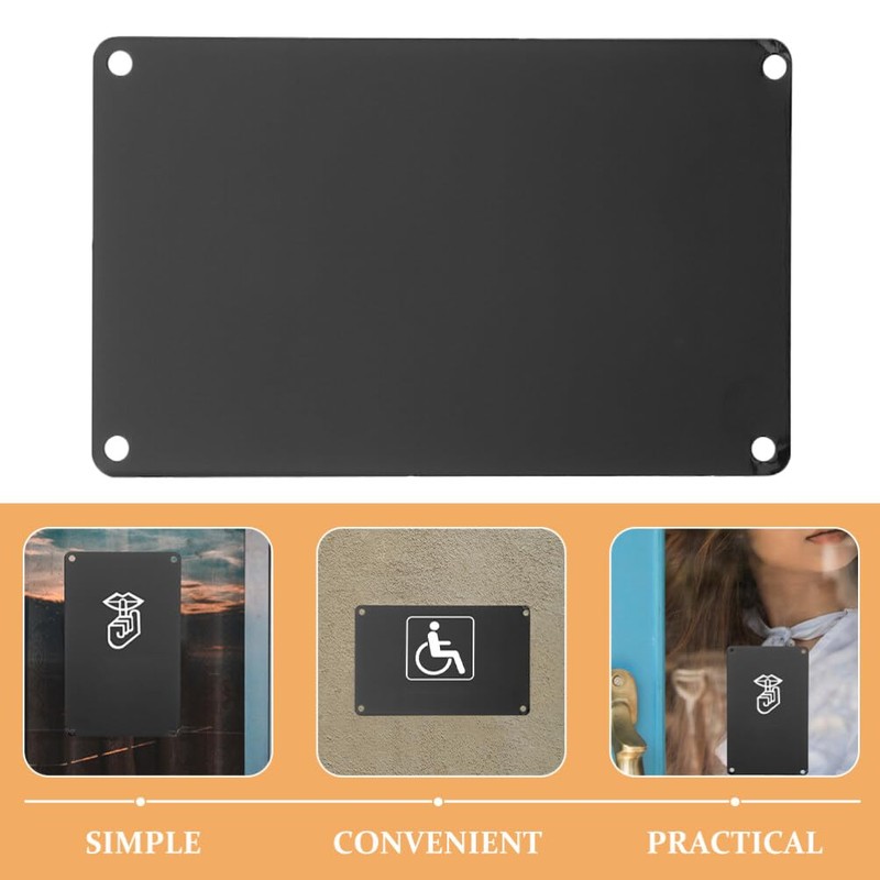 10Pcs Black Anodized Aluminum Engraving Blanks Name Signs for Diy