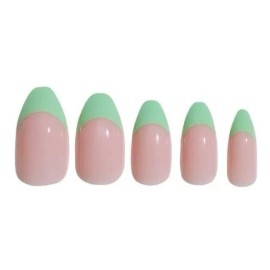 Paintlab Uñas Press On Paintlab 24 Uñas Frances Verde Con Pegamento