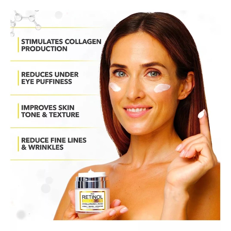 Arvesa Crema Facial Retinol Con Colágeno Ácido Hialurónico