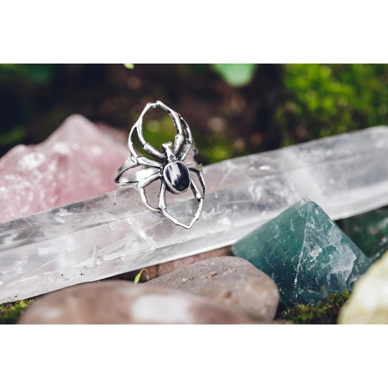 Windalf Gothic Women's Ring SPY 26 mm Silver Ring with