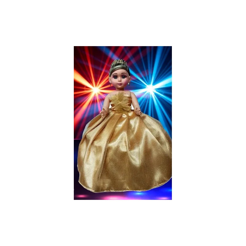 Muñeca Quinceañera Xv 15 Niña Dorado