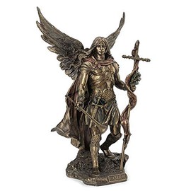 14" Saint Archangel Gabriel Statue Sculpture Santo Angel