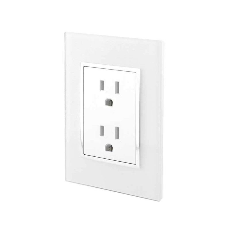 SANELEC 4474 Placa con Doble Contacto Venecia