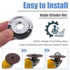 Mesee 2 Pieces M14 Quick Clamping Nuts Angle Grinder Locking