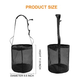 MJFSGYO Horse Feed Bag, Durable PVC Grain Hay Bags Mesh Horse Feeder with Adjustable Strap,Comfort Neck Pad,Nose Pad and Waterproof Bottom, Horse Feeding Straw Bag (Black)