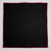 Unbranded Black & Red Linen/Cotton Pocket Square