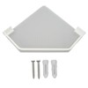 Drill Free Acrylic Bathroom Storage Shelf Space Aluminum Wall Mounted