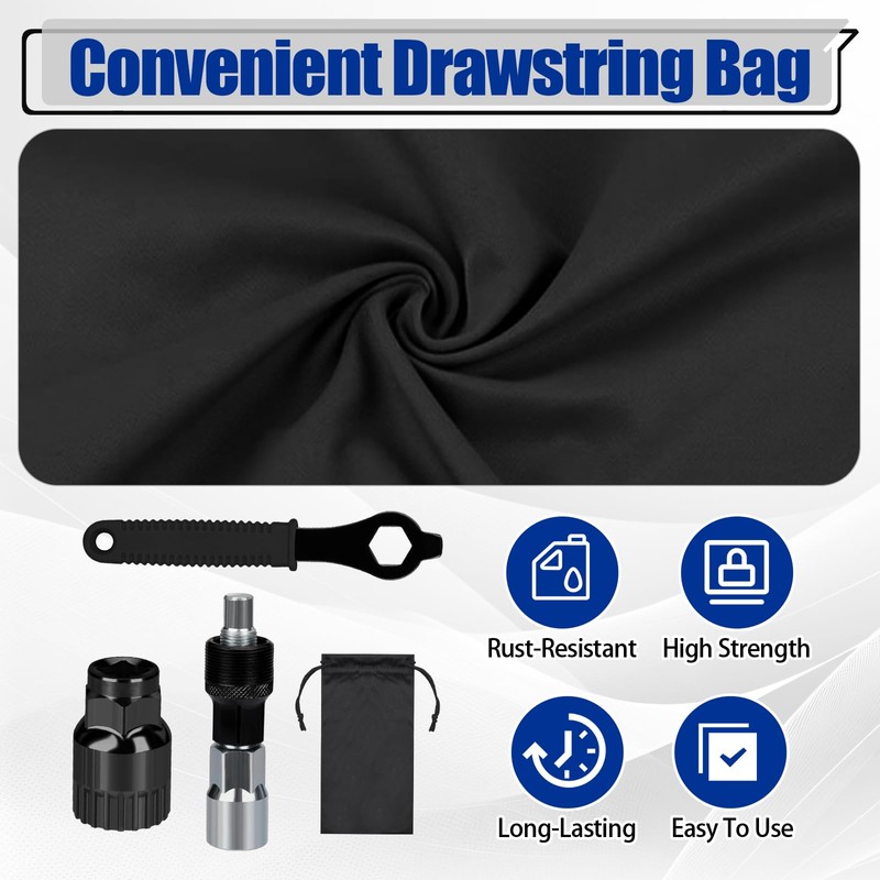 QMLING Bicycle Crank Extractor Puller, Bike Crank Removal Tool Set,