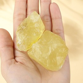 XIANNVXI XIANNVXI Citrin Große Rohstein Kristalle Citrin Stein Echt Premium Wasserstein Naturstein Kristall Steine Spirituelle Edelsteine 4.5–5.5 cm,1PC