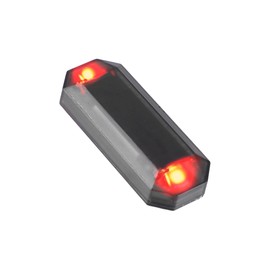 Hihaha Universal Car Solar Power Simulated Dummy Alarm Lamp Red Shell Black Durable Material
