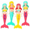 4Pcs Mermaid Bath Toys, Diving Toys Mermaids Swimming Toys, Swimming