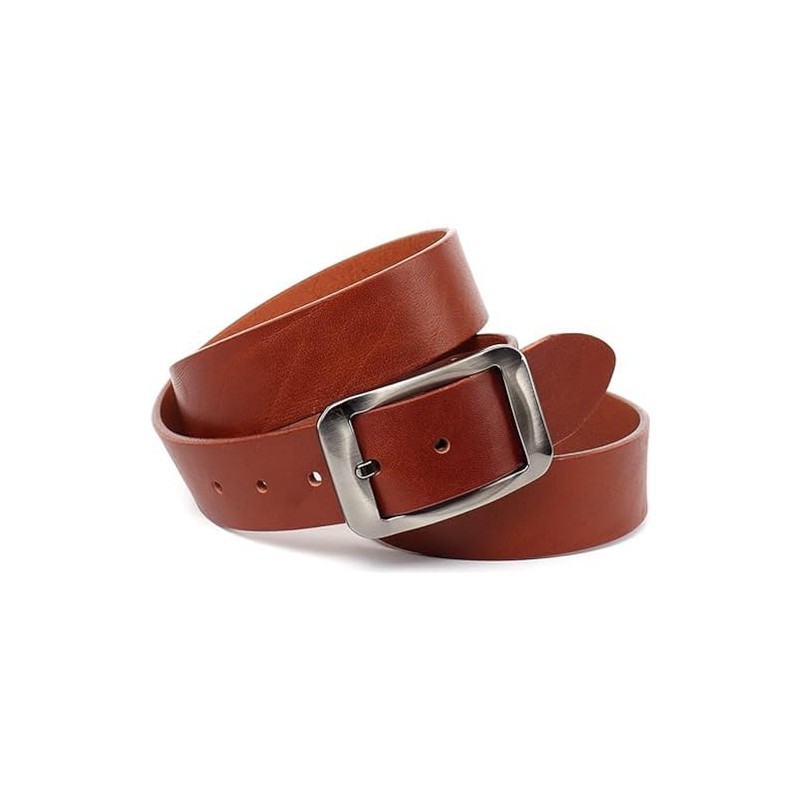 Anthoni Crown Unisex leather belt, Cognac, 90