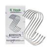 KEESIN 15 PCS S Shaped Metal Hanging Hook Stainless Steel