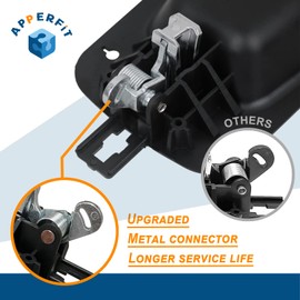 APPERFiT International Door Handle w/Cover, Lock Cylinder & Key for Cab Door Compatible with International Trucks ProStar 4100 4200 4300 4400 7300 7400 7500 7600 7700 8500 8600