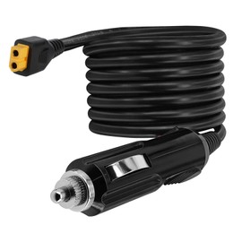 12V 24V Car Charger with XT60 Ports Compatible with Energy Storage Portable Power Supply such as EcoFlow DELTA RIVER and Bluetti EB55 AC70 AC2A (14 AWG)
